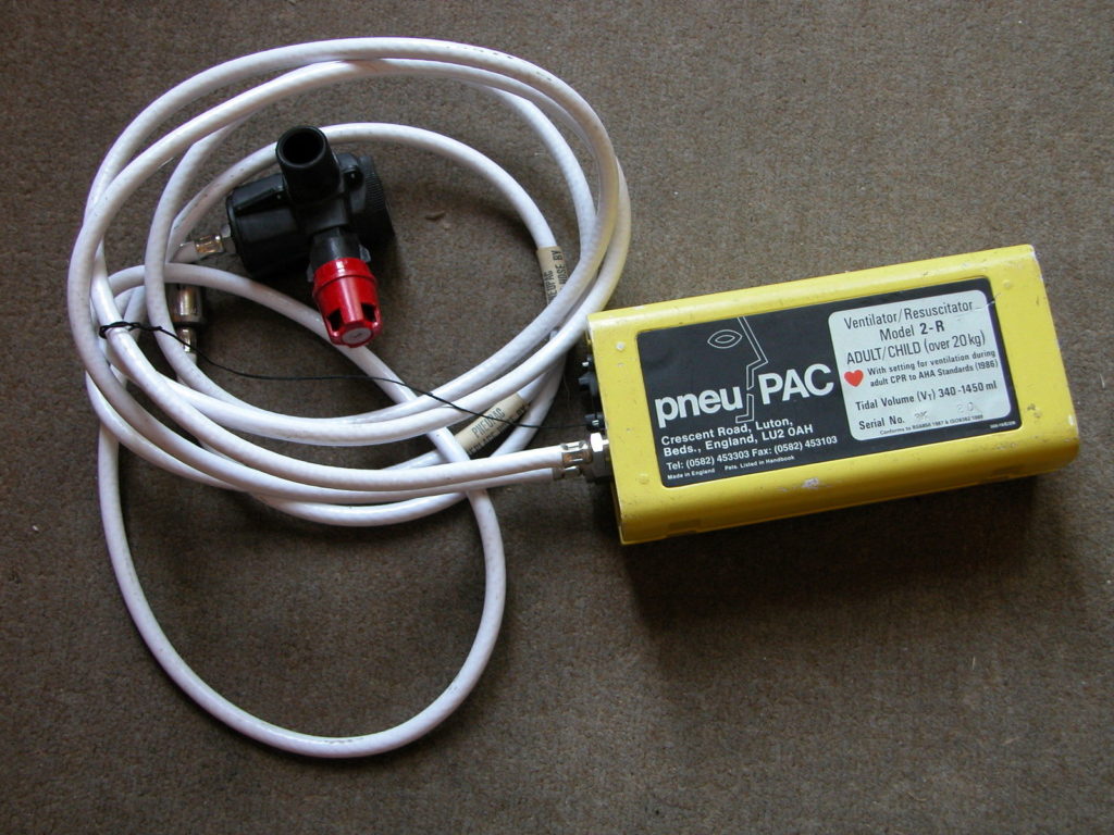 pneu PAC Volumetric Transport Ventilator Resuscitator Biomed