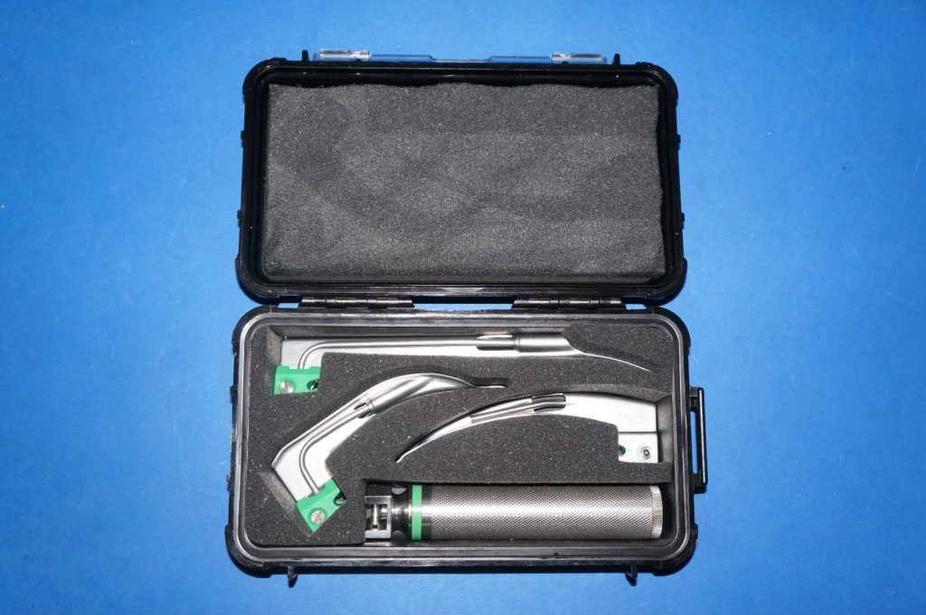 Welch Allyn® MIL 5072 Compact Fiber Optic Laryngoscope Set Pelican case